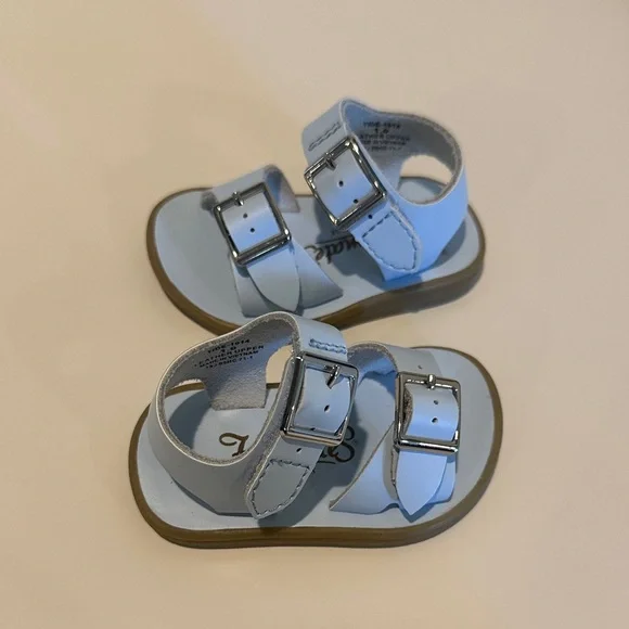 FootMates Light Blue Baby Sandals with Buckles - Picture 3 of 5